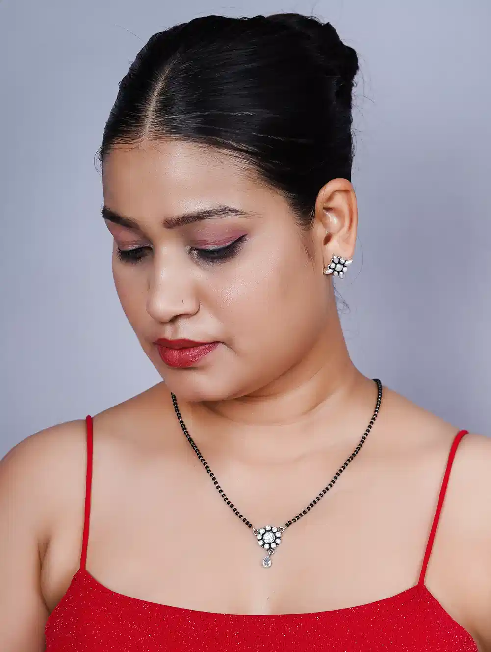 Noorika” Silver Mangalsutra